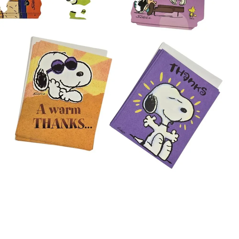 Peanuts Greeting Card Lot Thank You Birthday Blank Hallmark Dayspring Snoopy